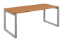 SEK-O - 18 stůl kancelářský, kovová podnož stříbrná, deska 25 mm, široký 1800 mm, buk royal